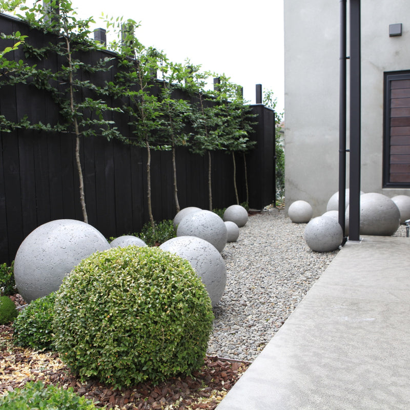 Spheres, Boulders, Garden Globes, Garden Balls, Garden Art, Concrete Garden Balls, Landscape Design, Sculpture, NZ Homes & Gardens, NZ Made, Locally Made